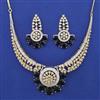 American Diamond Classic Necklace with 2 Tone Plating