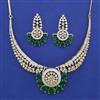 American Diamond Classic Necklace with 2 Tone Plating