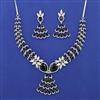 American Diamond Classic Necklace with Rhodium Plating