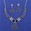 American Diamond Classic Necklace with Rhodium Plating