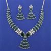 American Diamond Classic Necklace with Rhodium Plating