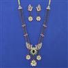 American Diamond Hazoorilal Necklace with Carat Plating
