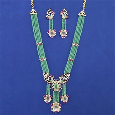 American Diamond Hazoorilal Necklace with Carat Plating
