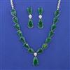 American Diamond Classic Necklace with Rhodium Plating