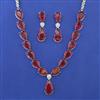 American Diamond Classic Necklace with Rhodium Plating