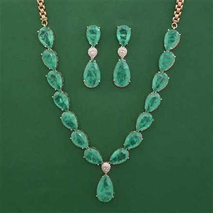 American Diamond Classic Necklace with Carat Plating