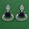 American Diamond Classic Earring with Rhodium Plating