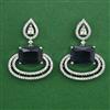 American Diamond Classic Earring with Rhodium Plating