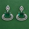 American Diamond Classic Earring with Rhodium Plating