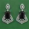 American Diamond Classic Earring with Rhodium Plating