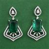 American Diamond Classic Earring with Rhodium Plating
