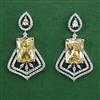 American Diamond Classic Earring with Rhodium Plating