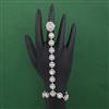 American Diamond Adjustable Hath Pan with Rhodium Plating 2 Tone Plating Mehndi Plating