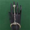 American Diamond Adjustable Hath Pan with Rhodium Plating 2 Tone Plating Mehndi Plating