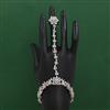 American Diamond Adjustable Hath Pan with Rhodium Plating 2 Tone Plating Mehndi Plating