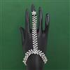 American Diamond Adjustable Hath Pan with Rhodium Plating 2 Tone Plating Mehndi Plating
