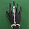 American Diamond Adjustable Hath Pan with Rhodium Plating 2 Tone Plating Mehndi Plating