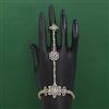 American Diamond Adjustable Hath Pan with Rhodium Plating 2 Tone Plating
