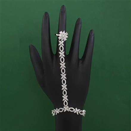 American Diamond Adjustable Hath Pan with Rhodium Plating 2 Tone Plating Carat Plating