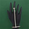 American Diamond Adjustable Hath Pan with Rhodium Plating 2 Tone Plating Mehndi Plating