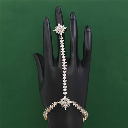 American Diamond Adjustable Hath Pan with Rhodium Plating 2 Tone Plating Carat Plating