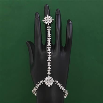 American Diamond Adjustable Hath Pan with Rhodium Plating 2 Tone Plating Carat Plating