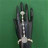 American Diamond Adjustable Hath Pan with Rhodium Plating 2 Tone Plating Mehndi Plating