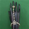 American Diamond Adjustable Hath Pan with Rhodium Plating 2 Tone Plating Mehndi Plating