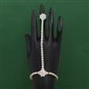 American Diamond Adjustable Hath Pan with Rhodium Plating 2 Tone Plating Mehndi Plating