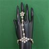 American Diamond Adjustable Hath Pan with Rhodium Plating 2 Tone Plating Mehndi Plating