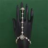 American Diamond Adjustable Hath Pan with Rhodium Plating 2 Tone Plating