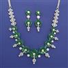 American Diamond Classic Necklace with Rhodium Plating