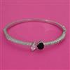 American Diamond Openable kada with Rhodium Plating