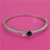 American Diamond Openable kada with Rhodium Plating
