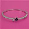 American Diamond Openable kada with Rhodium Plating