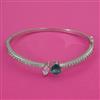 American Diamond Openable kada with Rhodium Plating