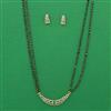American Diamond Classic Mangalsutra with Gold Plating