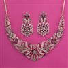 American Diamond Hazoorilal Necklace with Carat Plating
