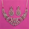 American Diamond Hazoorilal Necklace with Carat Plating