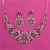 American Diamond Hazoorilal Necklace with Carat Plating