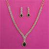American Diamond Classic Necklace with 2 Tone Plating
