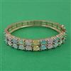 American Diamond Openable kada with Mehndi Plating