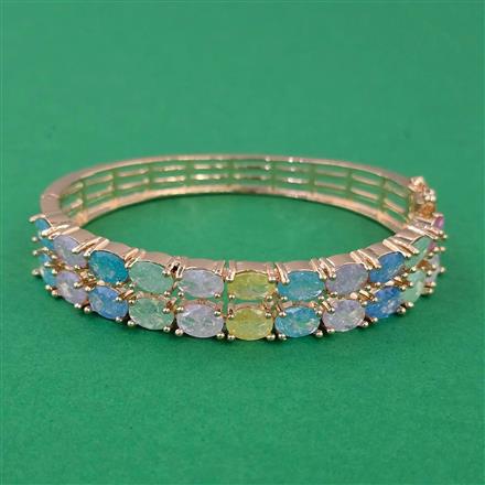 American Diamond Openable kada with Carat Plating