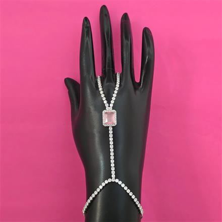American Diamond Adjustable Hath Pan with Rhodium Plating