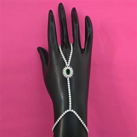 American Diamond Adjustable Hath Pan with Rhodium Plating