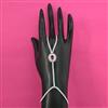 American Diamond Adjustable Hath Pan with Rhodium Plating