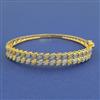 American Diamond Openable kada with Rhodium Plating 2 Tone Plating