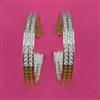 American Diamond Bali with Rhodium Plating 2 Tone Plating