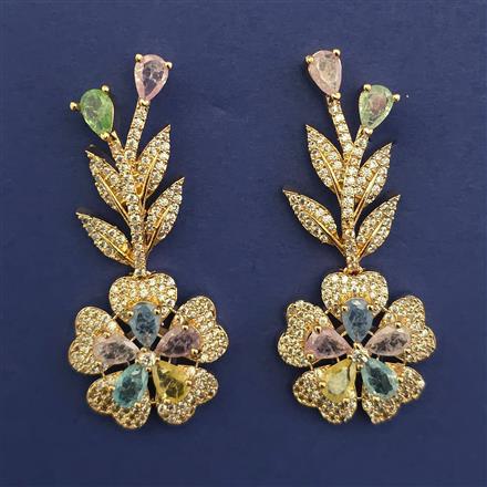 American Diamond Classic Earring with Carat Plating