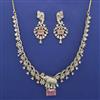 American Diamond Animal Necklace with 2 Tone Plating